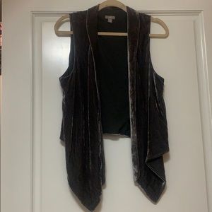 Velvet duster/vest